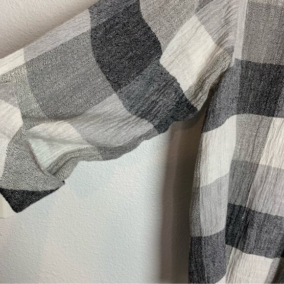 Habitat Clothes to live in Plaid Gray Button Down Shirt - Picture 7 of 15